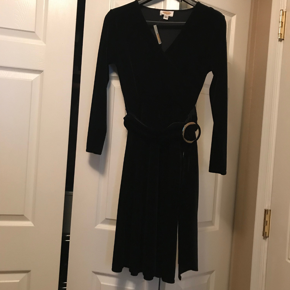 Black Velvet Dress with Tags Attached!